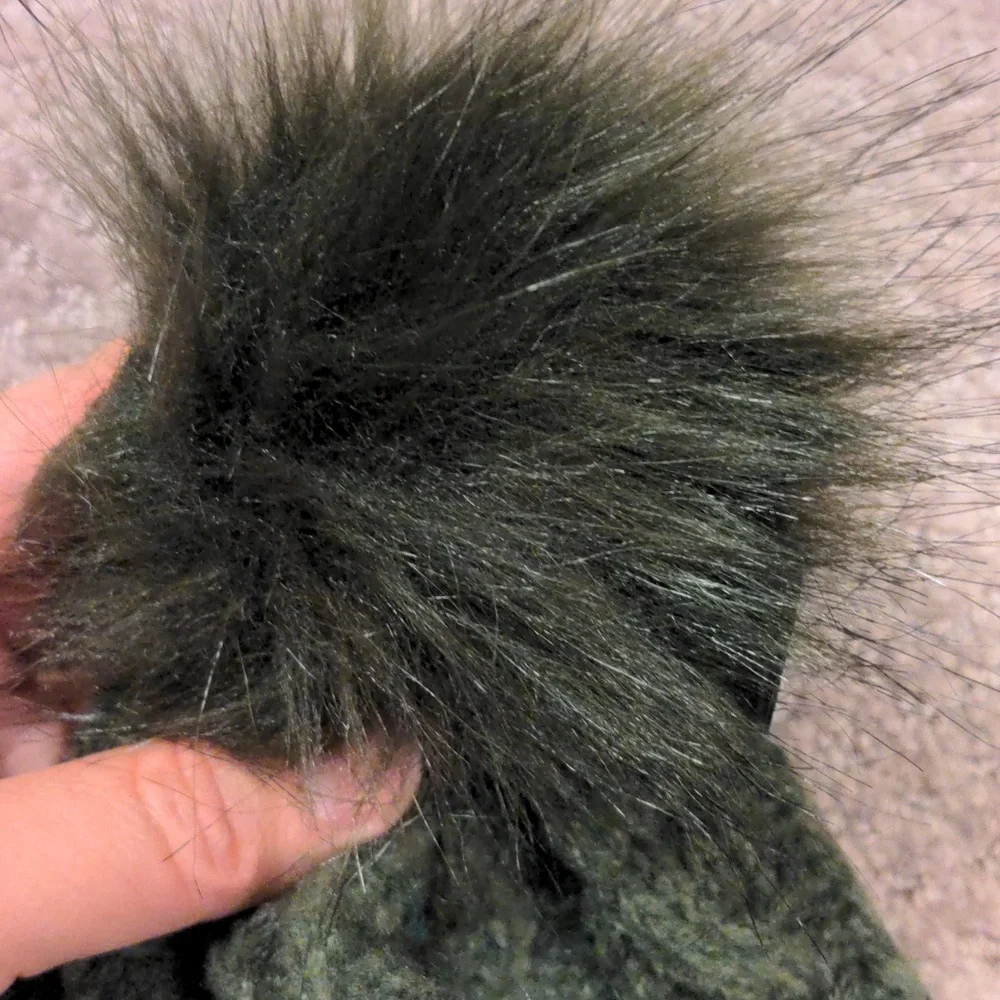 DSG Girls Cable Pom Beanie in Olive Green NWT